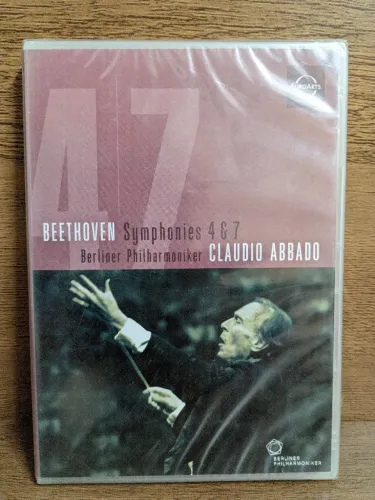 DVD Beethoven Sinfonias 4 & 7 - Claudio Abbado | Lacrado | Raro