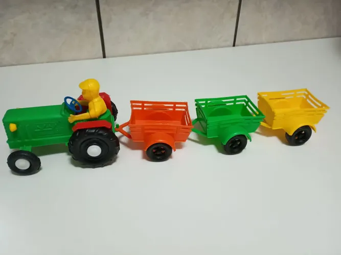 Brinquedo Antigo Trator Meplastic Plástico Duro 