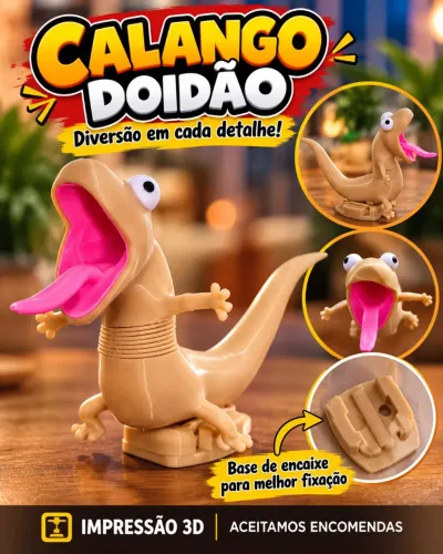 Calango Doidão impressão 3d
