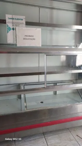Balcão expositor vitrine serve para mercearia supermercado padaria!