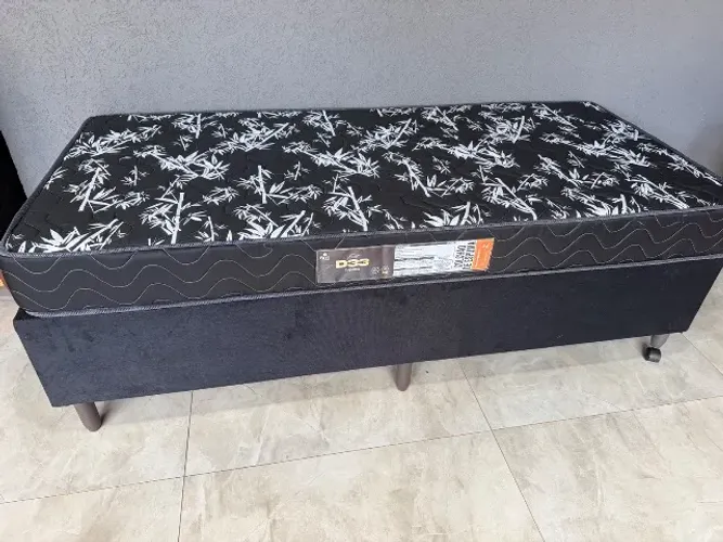Cama solteiro D33 completa Colchão + Box (Promoção Especial)