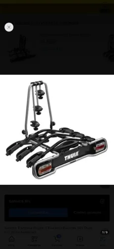 Suporte Transkike de engate THULE para 3 bikes