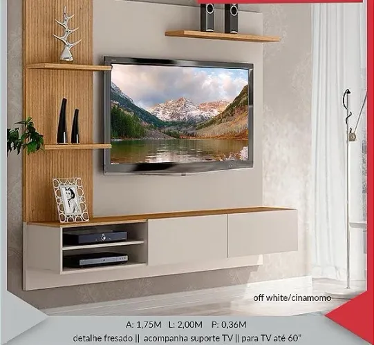 Home suspenso Tv 60 pronta entrega