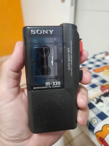 Gravador portátil Vintage Sony M-335 no estado