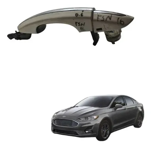 Maçaneta Externa Porta Dianteira Direita Ford Fusion 2016 Prateado Dianteira