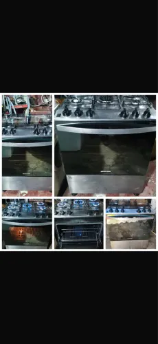 Fogão semi novo inox 