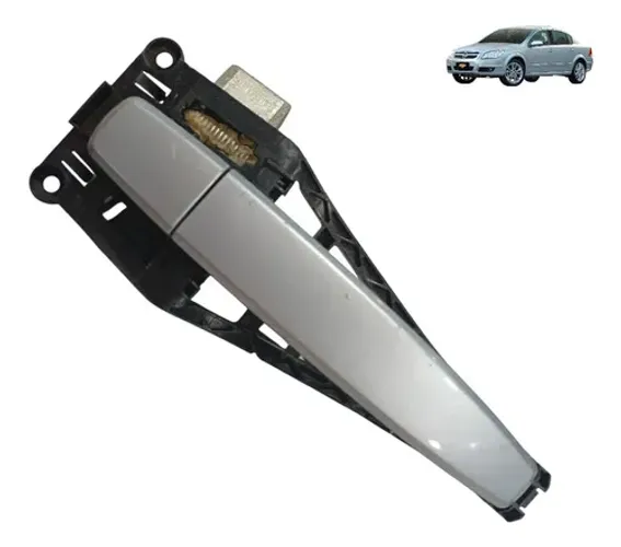 Macaneta Externa Chevrolet Vectra Direita 2006 2007 2011 Prateado Traseira