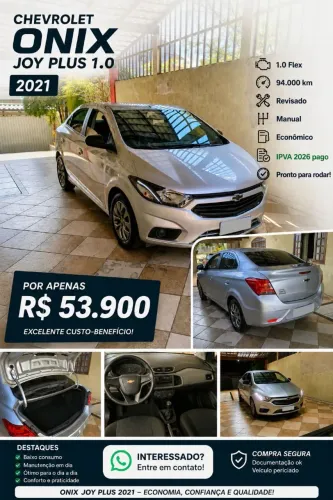 Chevrolet Joy Plus Black Ed.1.0 8V 4P Flex MEC 2021