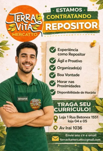 Vaga para repositor 