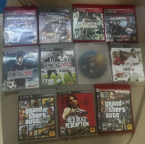 Lote com 11 jogos de PS3