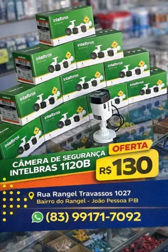 Câmera de segurança Intelbras VHL 1120 B G2 HDCVI Full HD IP66 20m IR Nova