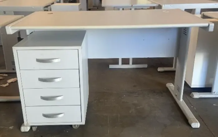 Kit Mesa Escritório e Gaveteiro 