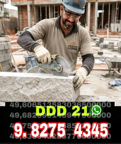 Pedreiro para Construção, Reformas, Alvenaria e Acabamentos com Qualidade