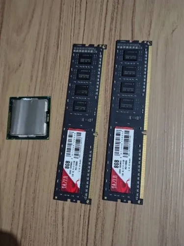 Duas memórias ddr3 de 8gb cada + processador i3