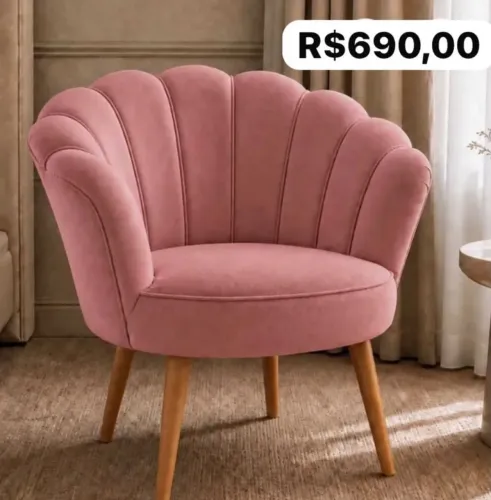 Poltrona 75cm de largura 80 de altura