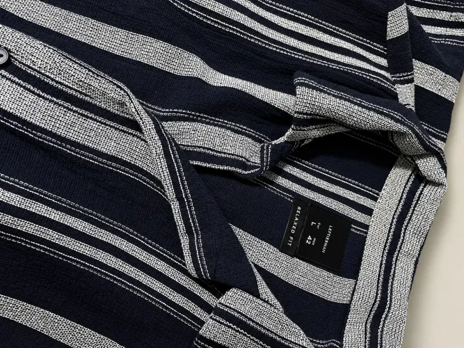 Camisa masculina LEFTIES Espanha listras rustica perfeita