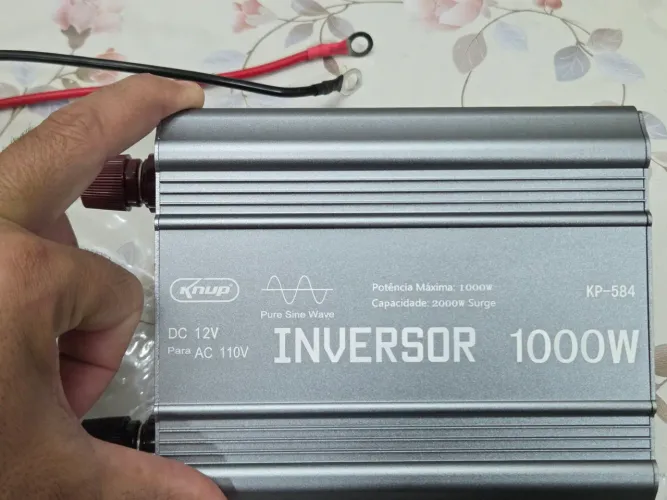 Inversor, Novo nunca foi usado, 1.000w 12v para 110v de Onda Senoidal Pura