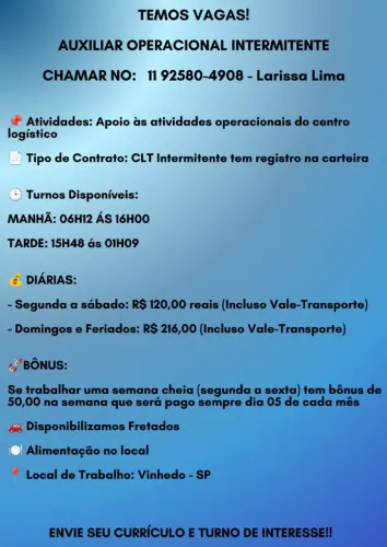 Auxiliar Operacional