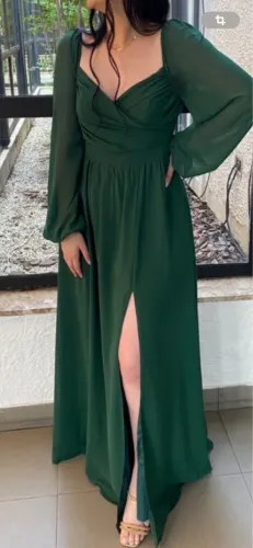 Vestido verde esmeralda 