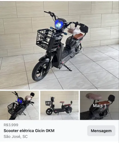 Scooter elétrica Gicin OKM