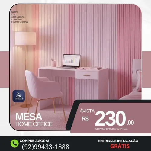 Mesa com gaveta 