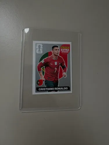 Cr7 - Figurinha extra legend Cristiano Ronaldo - prata 