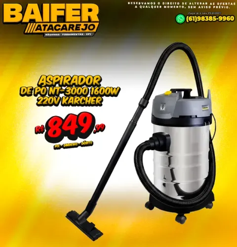 Aspirador de Pó NT-3000 1600w 220v Karcher