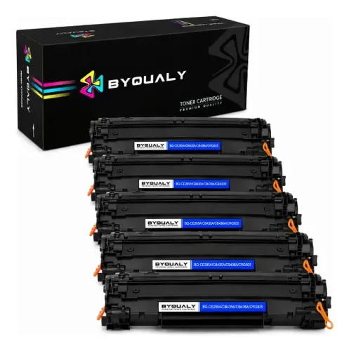 Kit 5 Toner Compatível Byqualy P/ Hp 285a 278a 435a 436a