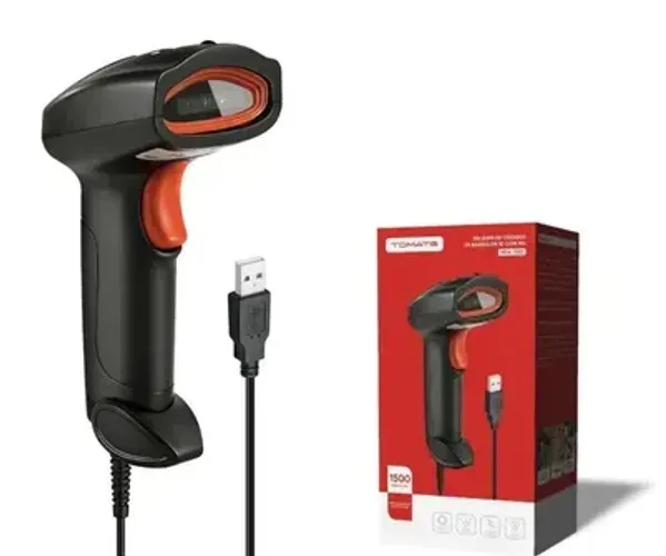 Leitor de códigos de barras scanner 1D Cabo Usb - Produto novo Testo Na hora