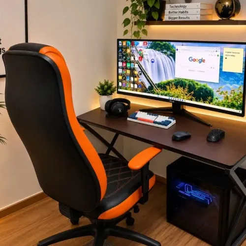 Setup Gamer Ryzen 7 5700X RTX 4060 32GB 2TB SSD + Monitor 38 Mesa e Cadeira