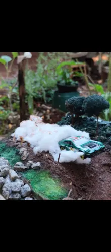 Diorama, artesanato realista escala1/64 feito a mão (NÃO VEM COM O CARRINHO)
