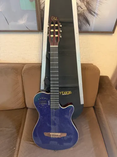 Violão Godin Multiac Grand Concert Duet Ambiance com case Bom Bags