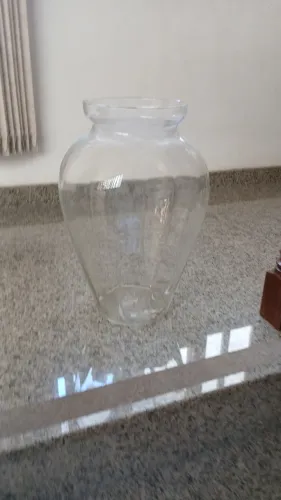 Vaso em vidro grande decorativo 