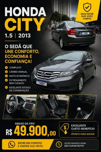 Honda City Sedan LX 1.5 Flex 16V 4P Mec. 2013