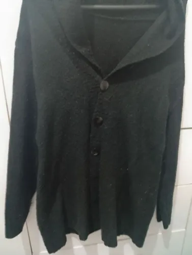 Cardigan de Tricô Preto