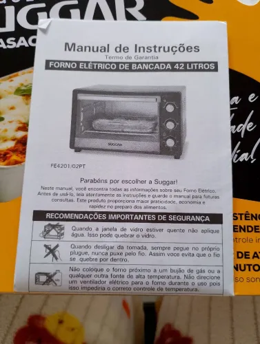 Forno elétrico suggar 42 litros 220 v novo