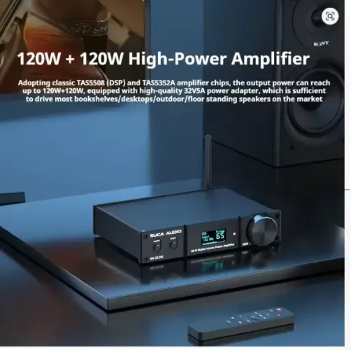 Fosi áudio da2120c amplificador bluetooth 120w x2 estéreo de alta fidelidade 2.1 canais fl