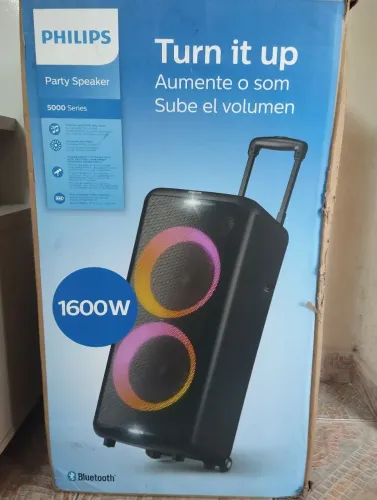 Caixa de Som Philips 1600W Nova na Caixa.