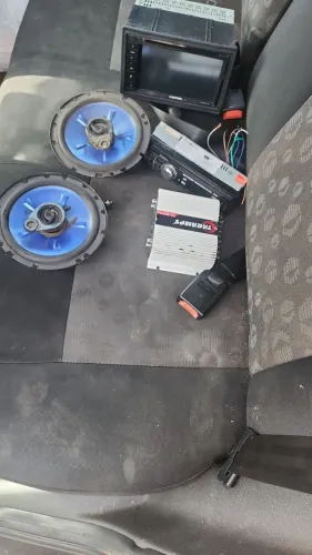 Vendo muitimidia positron, 2 autofalantes pioner e módulo.