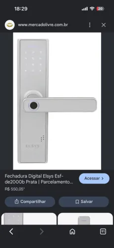 Fechadura eletrônica 