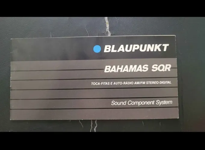 Manual do rádio toca fitas Blaupunkt Bahamas Sqr