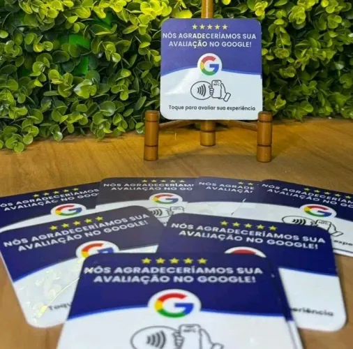 ? Plaquinha de Avaliação no Google com NFC - NTAG215