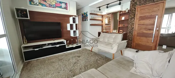 Apartamento Lindo em condominio Club, totalmente mobiliado, com 3 dormitórios, 2 Vagas par