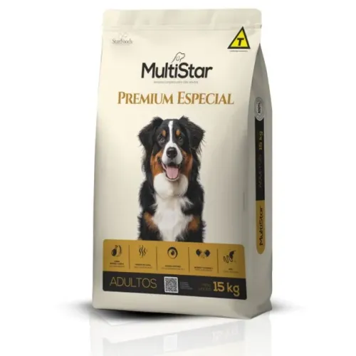 Ração Multi Star Adulto Premium Especial 15 kg