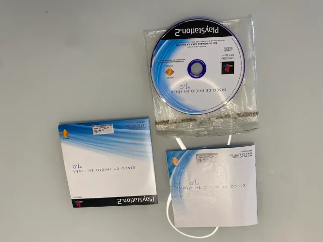 Disco de inicio em linea V1.0 Sony PlayStation 2, Raríssimo dvd P/jogar on-line na época