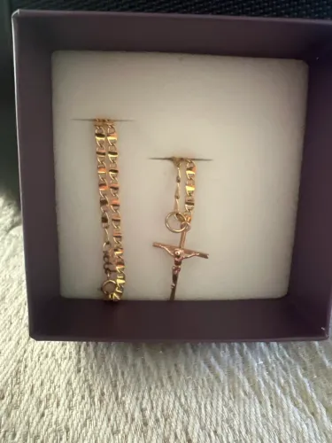 Corrente romanel banhada a ouro 18k