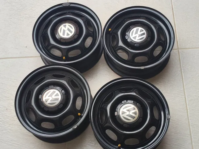 Rodas de Ferro Originais Volkswagen Aro 13 - Excelente Estado