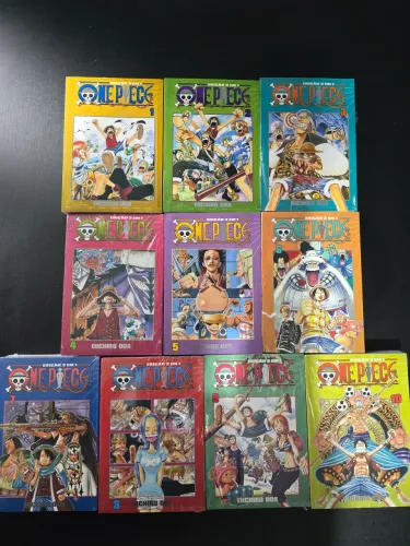 Manga One piece 3 em 1 vol 1 ao 10