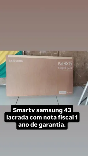 Smartv samsung 43 polegadas lacrada com nota fiscal