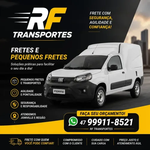 Pequenos fretes Joinville e região.